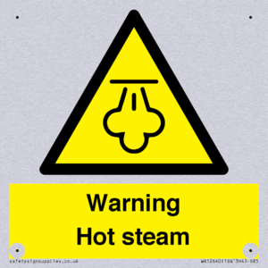 Warning Hot steam